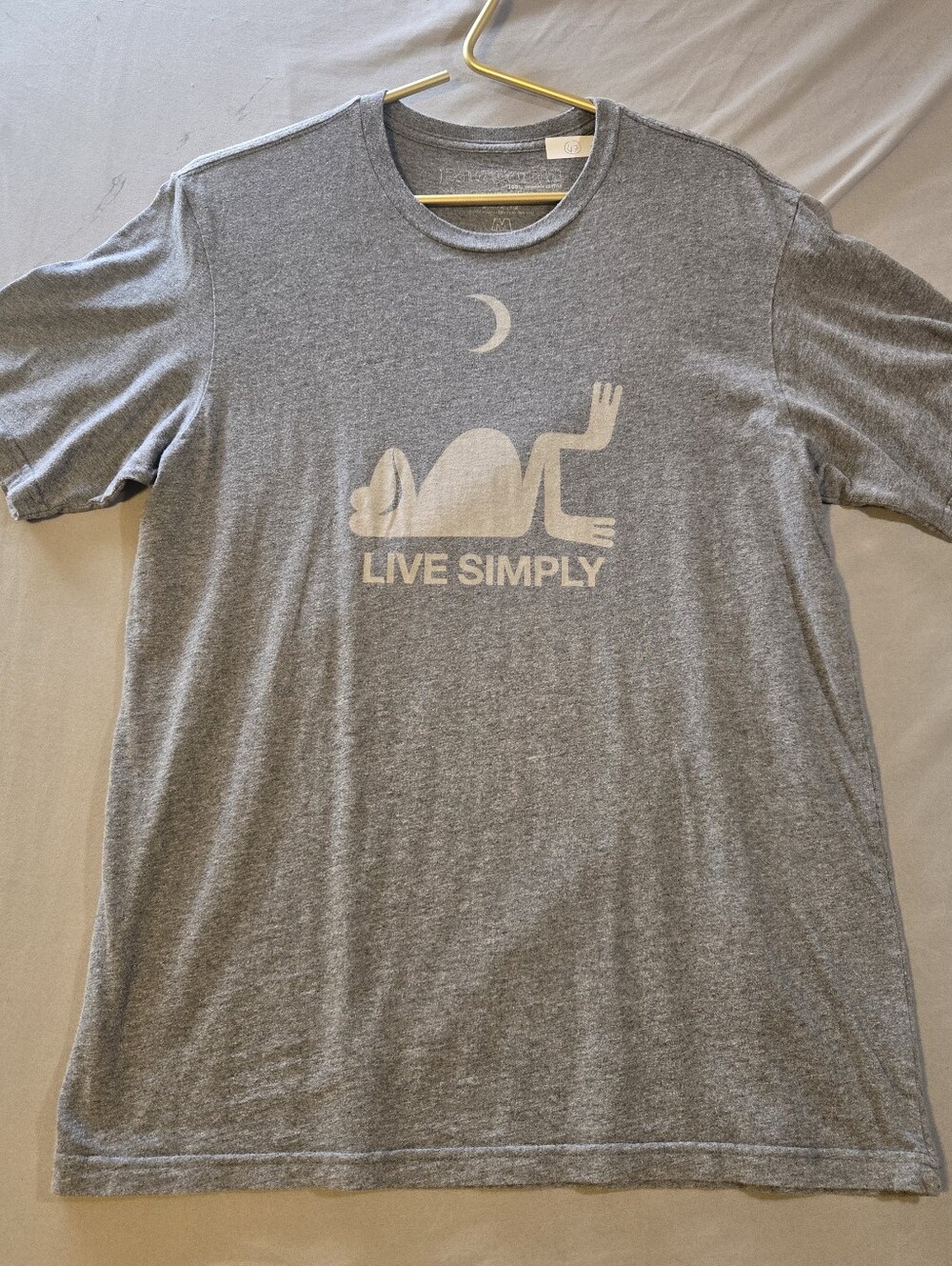 Patagonia Grey 'Live Simply' Graphic Short Sleeve Tee